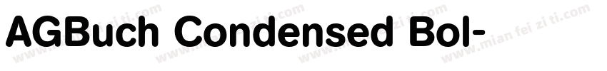 AGBuch Condensed Bol字体转换